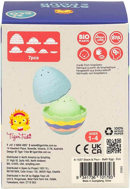 Tiger Tribe ECO marmeren waterglijbaan - 35 stuks badglijspeelgoed voor peuters en kinderen, interactief waterspeelgoed, cadeaus voor peuters en kinderen, duurzaam gemaakt met bioplastic, leeftijd 3 +