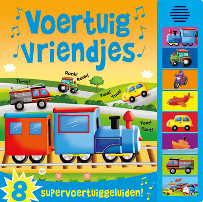 Rebo Publishers - Voertuigvriendjes - 8 Geluiden