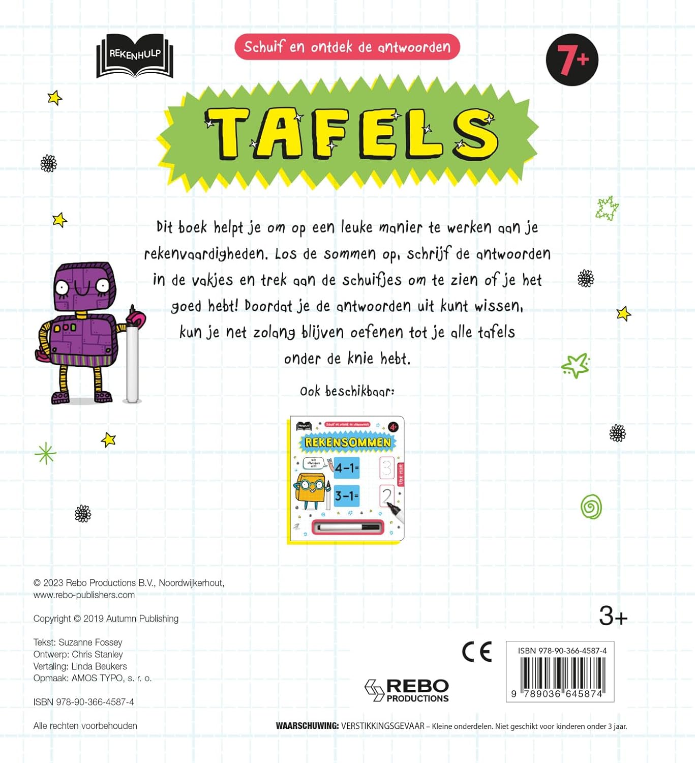 Rebo Publishers - Tafels - Rekenhulp