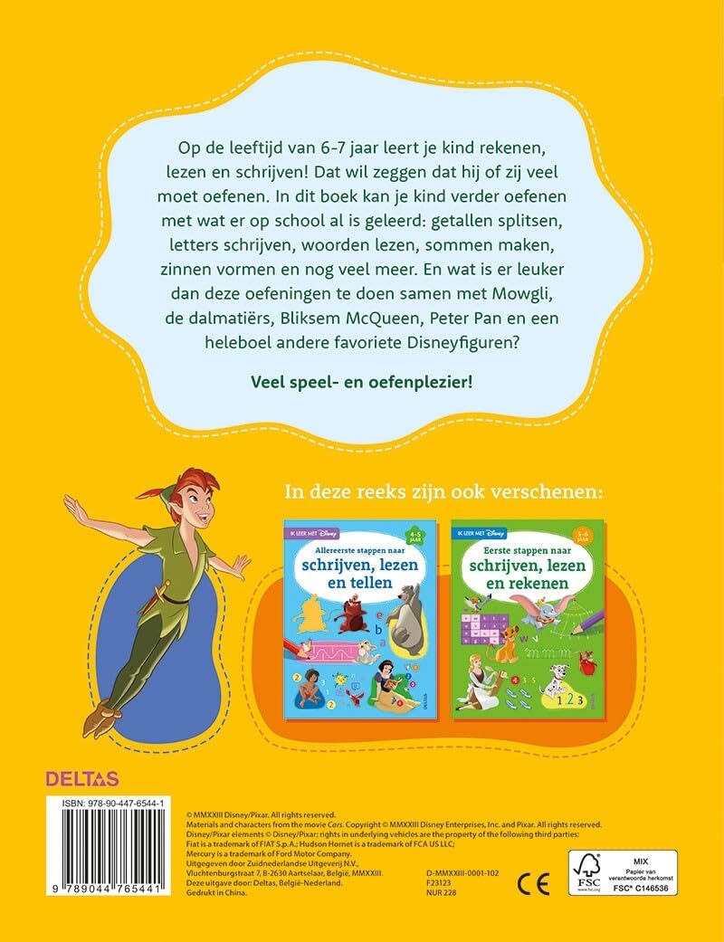 Disney Ik leer met - Ik leer schrijven, lezen en rekenen (6-7 j.