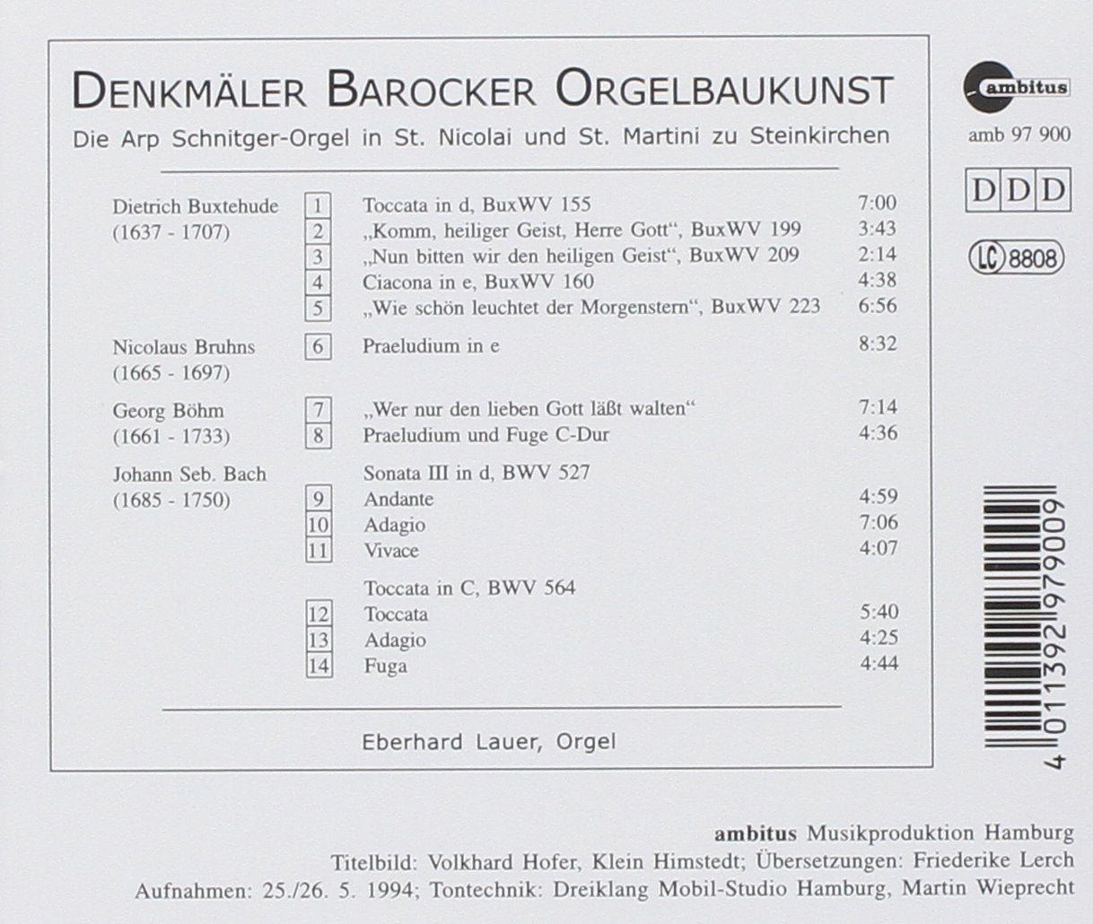Schnitger Orgel Steinkirchen