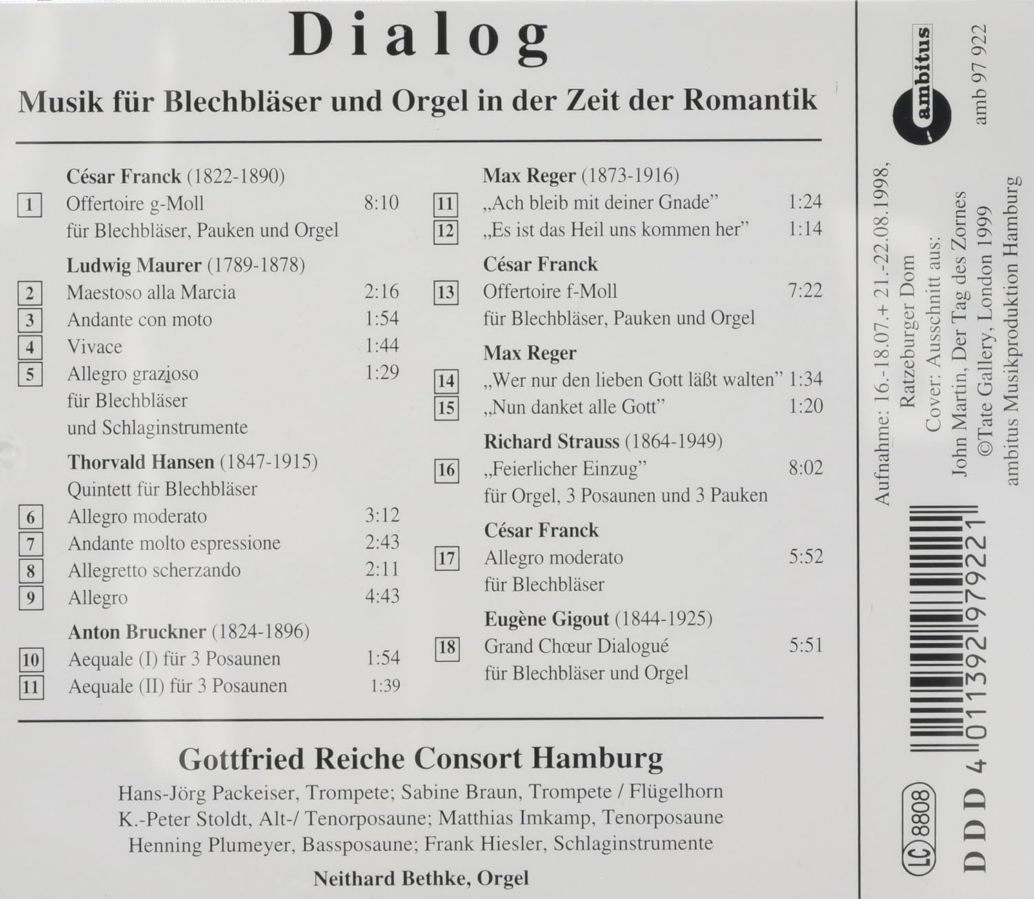 Rom.Musik für Blechbläser und Orgel