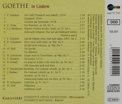 Goethe in Liedern
