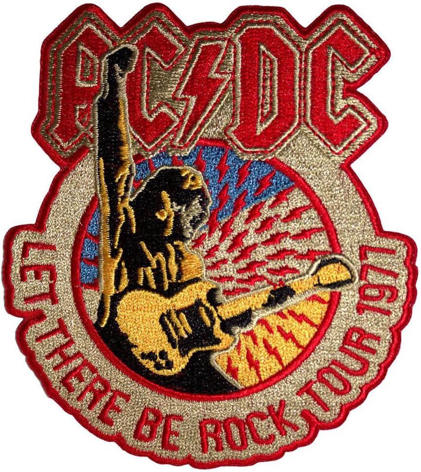 AC/DC Let There Be Rock Tour 1977 Woven Patch One Size