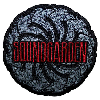 Soundgarden Logo Swirl B&W Woven Patch One Size