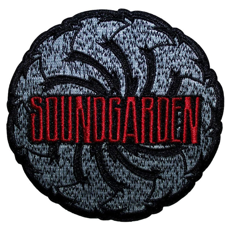 Soundgarden Logo Swirl B&W Woven Patch One Size