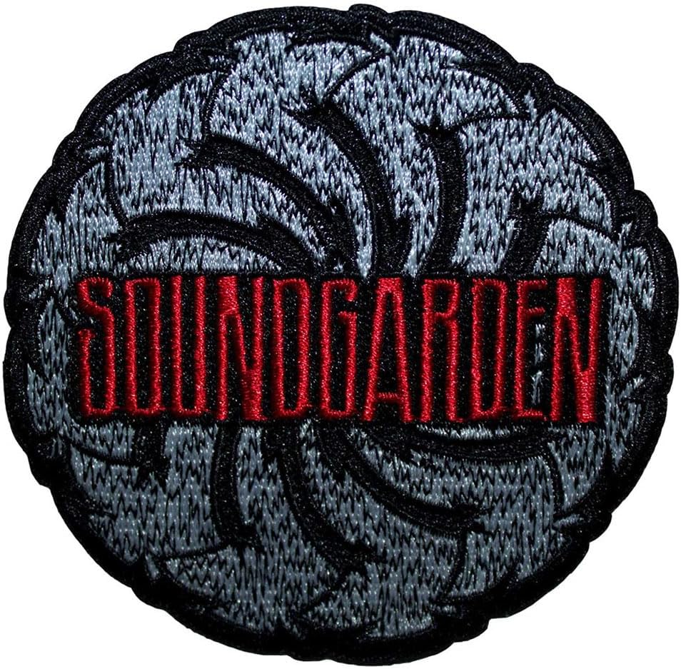 Soundgarden Logo Swirl B&W Woven Patch One Size