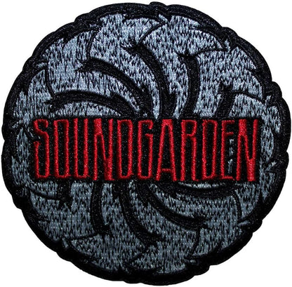 Soundgarden Logo Swirl B&W Woven Patch One Size
