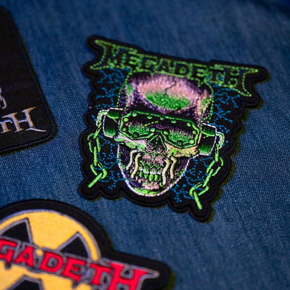 Grupo Erik Set of 3 Patches Megadeth | Iron On Patches, Sew On Patches, Applique Patches for Clothing, Embroidery Patches for Backpacks | Gifts Under 15 Pounds