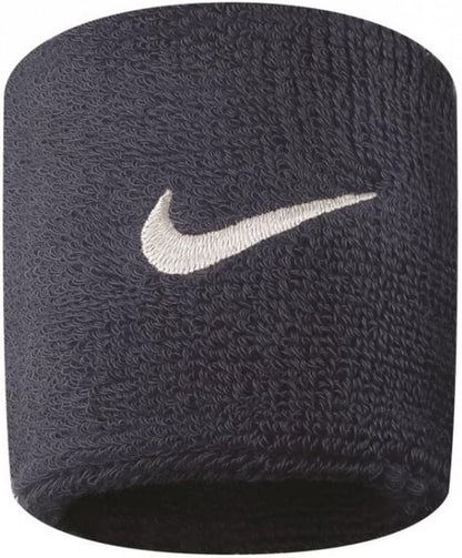 Nike Unisex-Youth Swoosh Gelenkband, Black/White, One Size (2er Pack