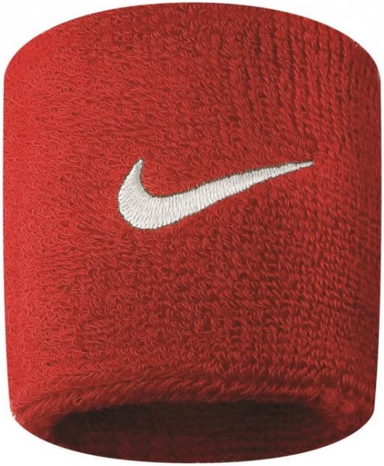 Nike Unisex-Youth Swoosh Gelenkband, Black/White, One Size (2er Pack