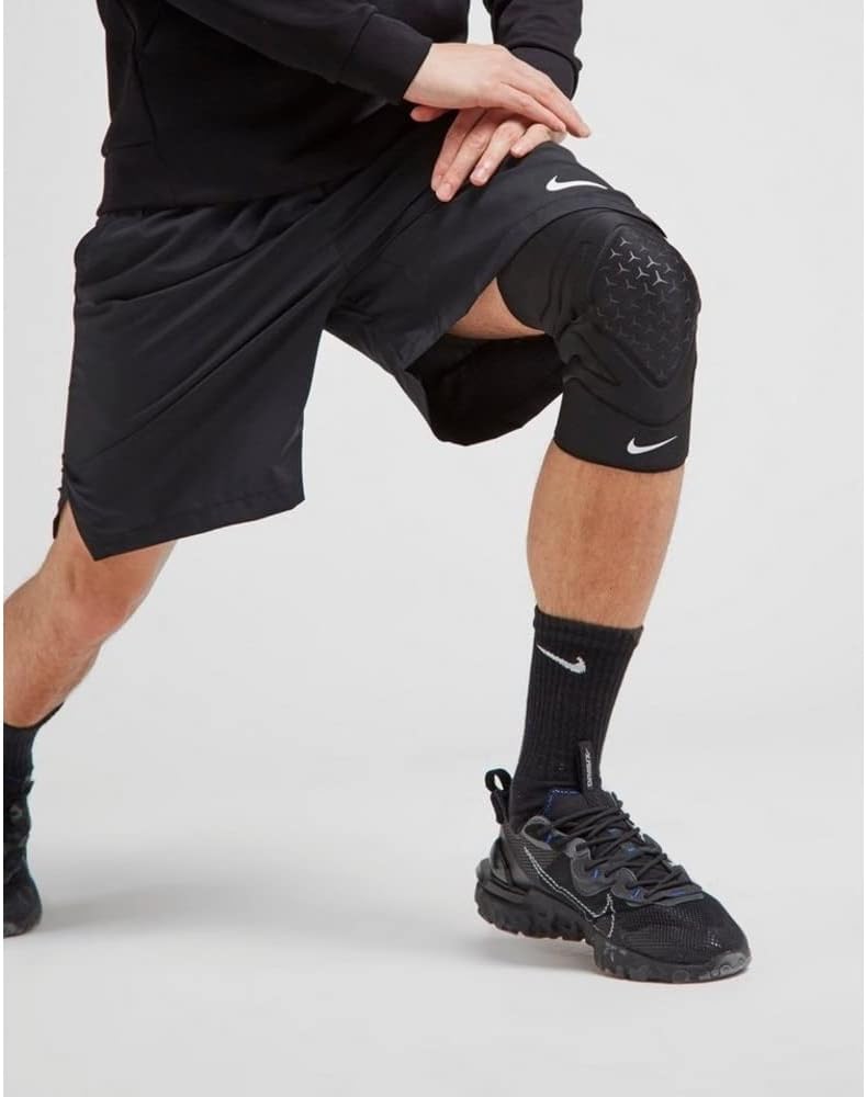 Nike Pro Closed Patella Knee Sleeve 3.0 (Black/White, Extra Large)