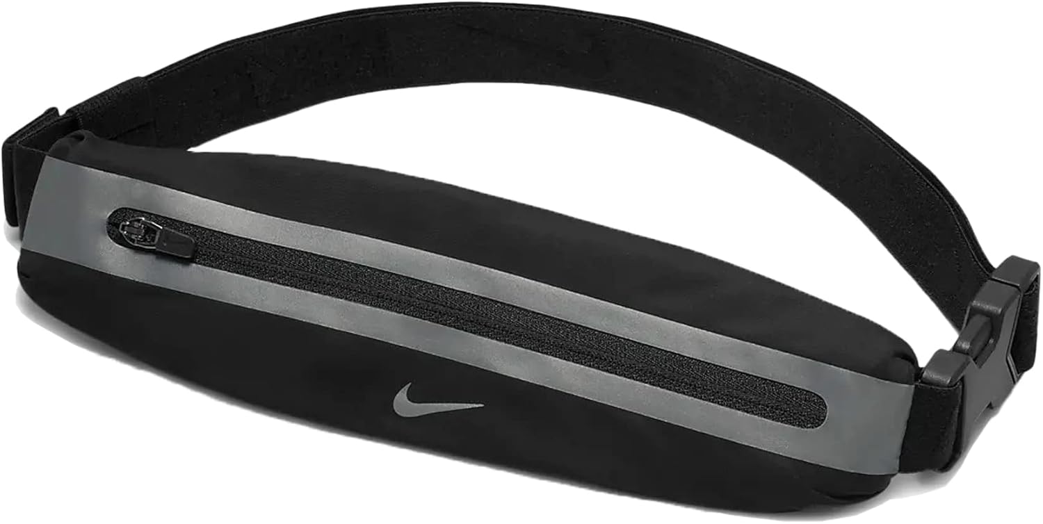 Nike Unisex Slim Waistpack 3, Black/Black/Silver