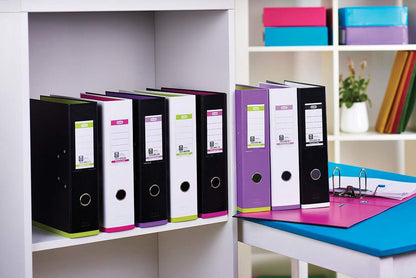 Elba MyColour A4 Lever Arch File - Black & Pink,100081035