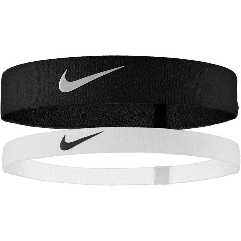 Nike 2024 Headband (Pack of 2) (One Size) (Black/White