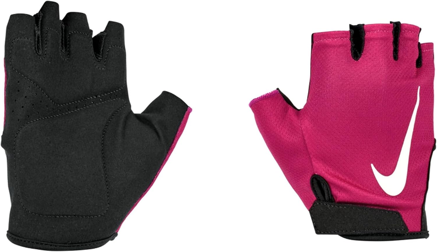 Nike Womens/Ladies Gym Essential 2024 Fitness Fingerless Gloves (S) (Black/Fuchsia