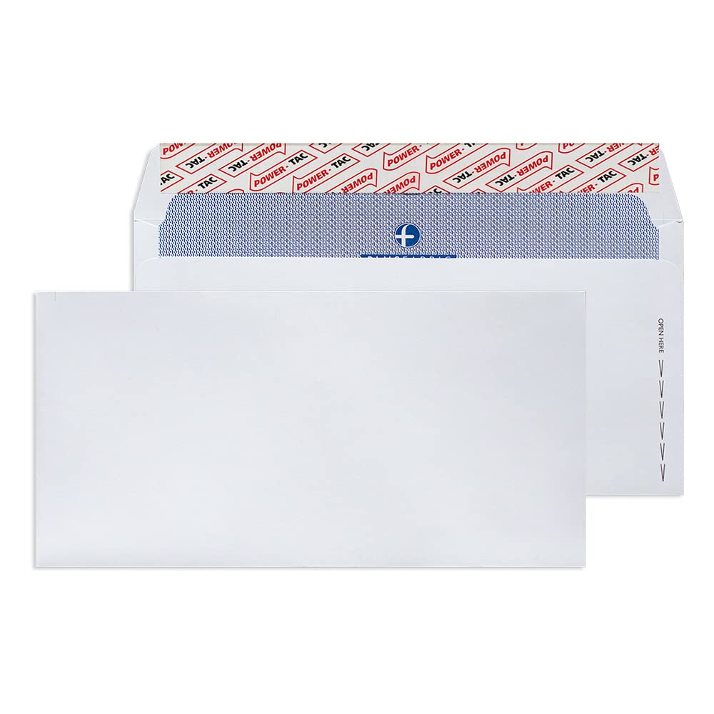 Plus Fabric DL 120gsm Peel and Seal Envelope - White (Pack of 25) 25 Non Window
