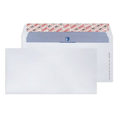 Plus Fabric DL 120gsm Peel and Seal Envelope - White (Pack of 25) 25 Non Window