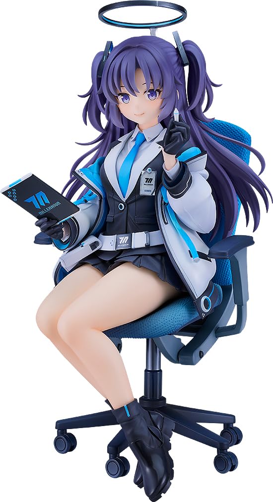 Good Smile Company Yuuka Accounting Daily Life 1/7 Scale Figure, Blue, Plastic, Pre-painted Complete