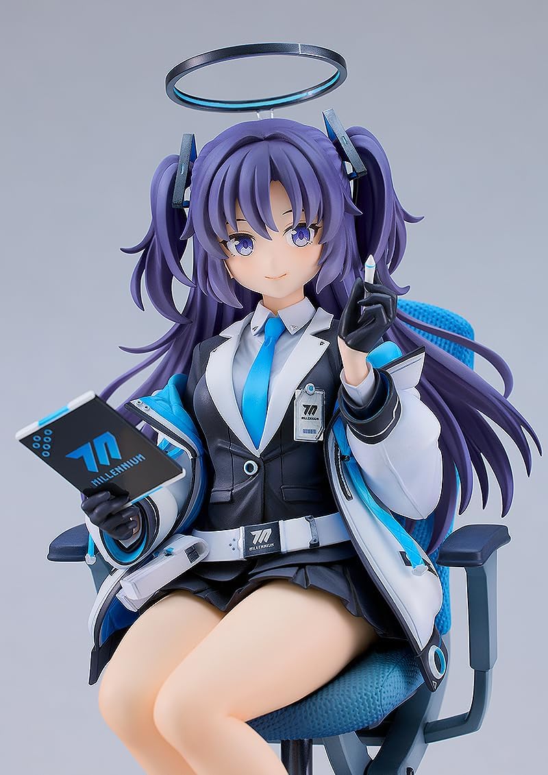 Good Smile Company Yuuka Accounting Daily Life 1/7 Scale Figure, Blue, Plastic, Pre-painted Complete