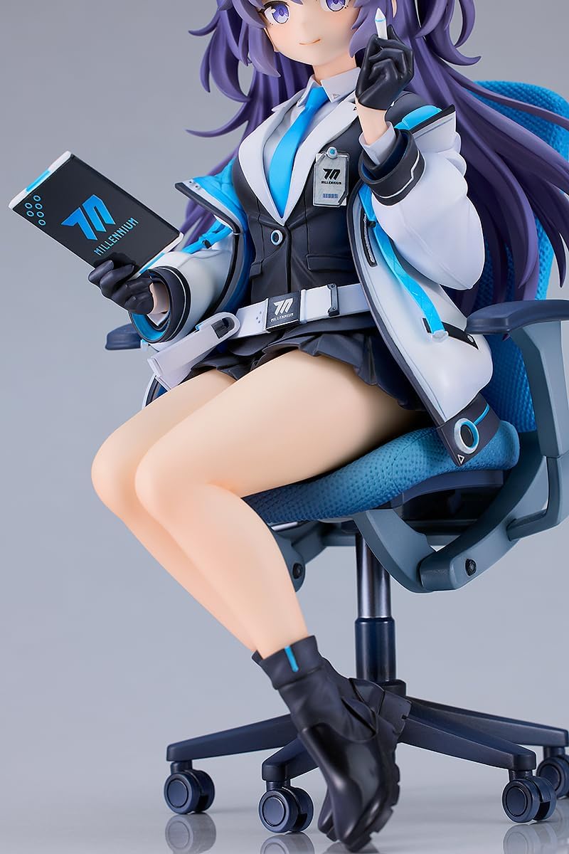 Good Smile Company Yuuka Accounting Daily Life 1/7 Scale Figure, Blue, Plastic, Pre-painted Complete