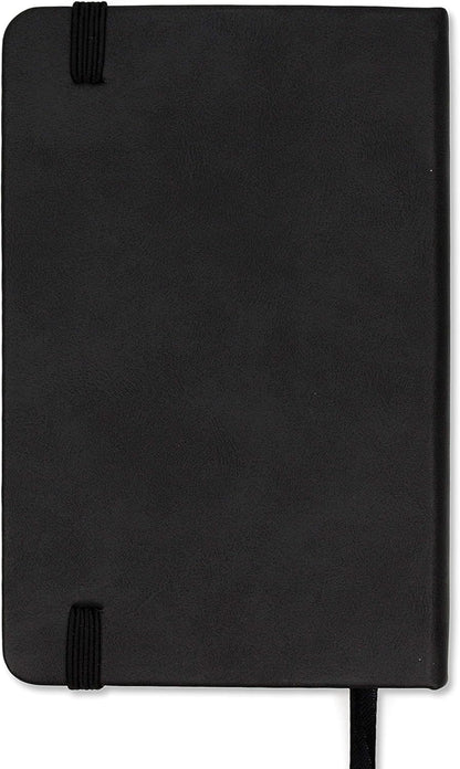Silvine A6 Executive Soft Feel Notebook Black. 160 Pages (80 Sheets) Ruled 7mm Feint. Ref 196BK