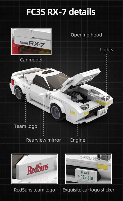 CaDA Race Car Mazda FC35 RX-7 Startunterlagen