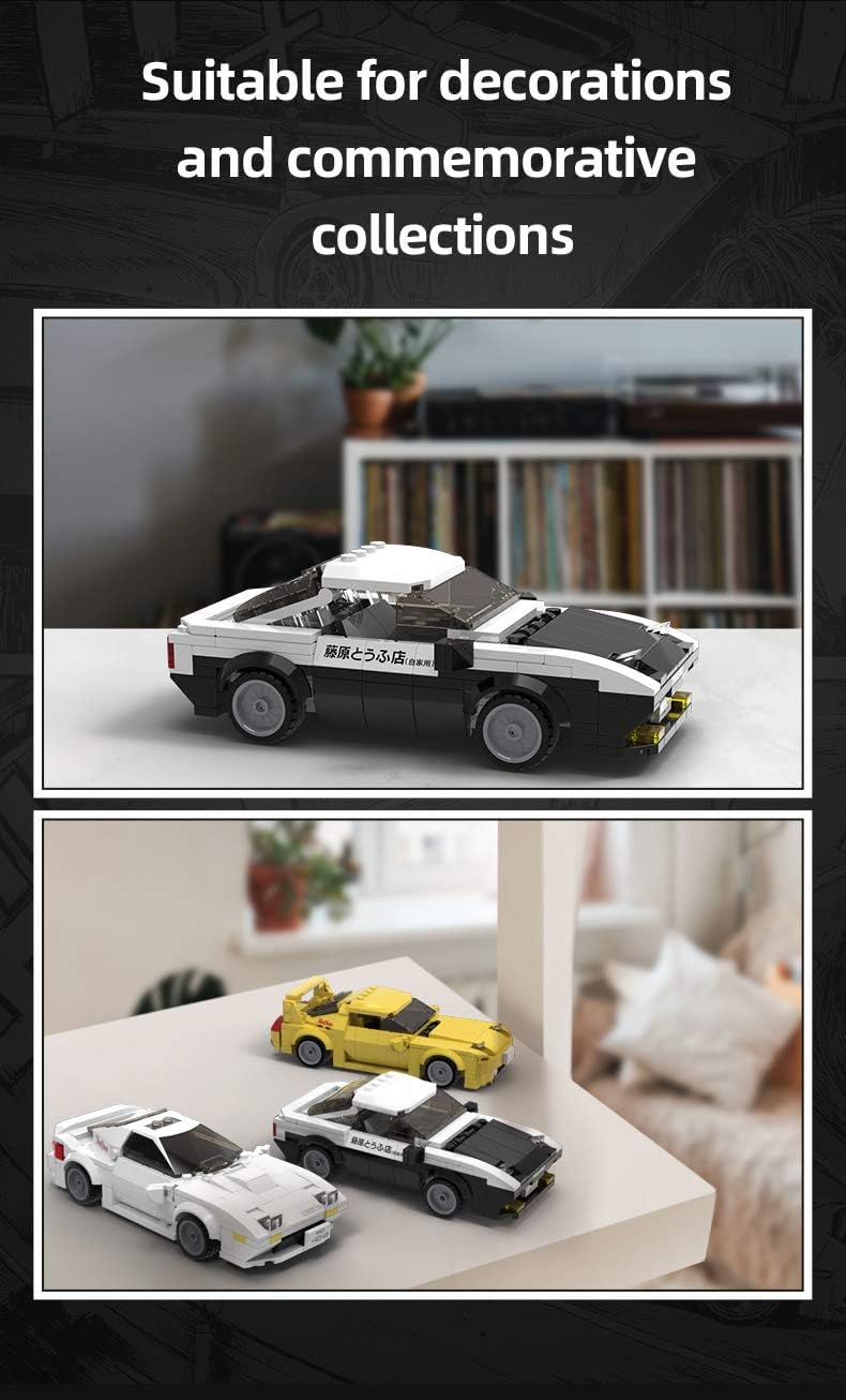 Initial D 1:24 Toyota Trueno Ae86 Car - 280 Pcs