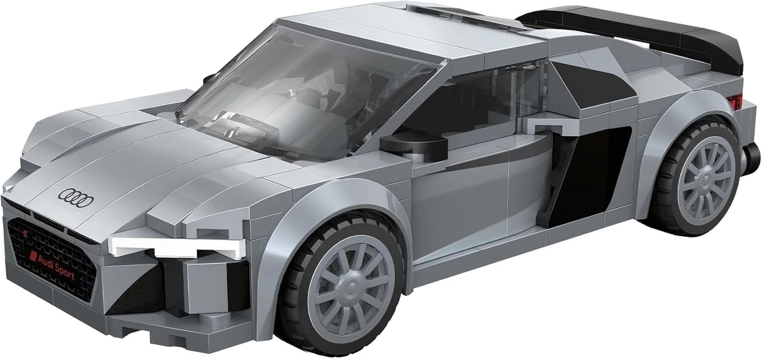 CaDA Audi R8 Coupé Sports Car - 199 Pieces - Self-Build Brick Building Block Model C55027W