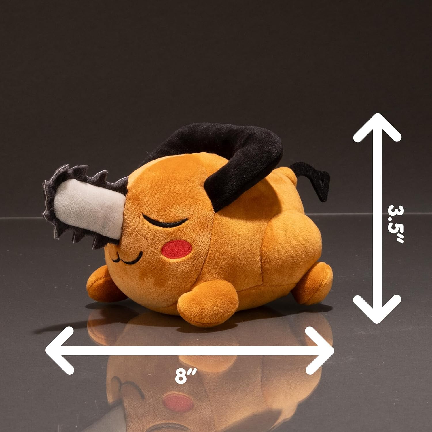 Club Mocchi Mocchi Suya Suya Chainsaw Man Pochita Plush, Officially Licensed Anime Soft Toy, Large 15-Inch Cuddly Collectible, Premium Manga Character Plush, Gift for Fans and Otaku
