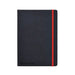 Oxford Black n' Red, Journal, A5 Notebook Casebound, Lined & Numbered, 144 Page