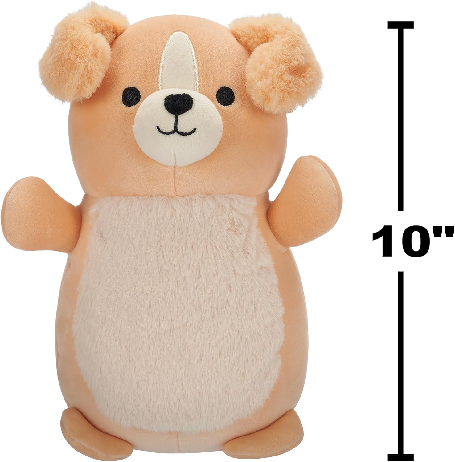 Squishmallows Original HugMees 10-Inch Stevon the Tan Labrador Retriever