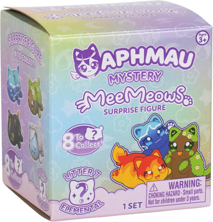 Aphmau MeeMeow Mystery Figures – Series 7; Blind Box, 1 of 8 Possible Elemental MeeMeows, Official Aphmau Merch