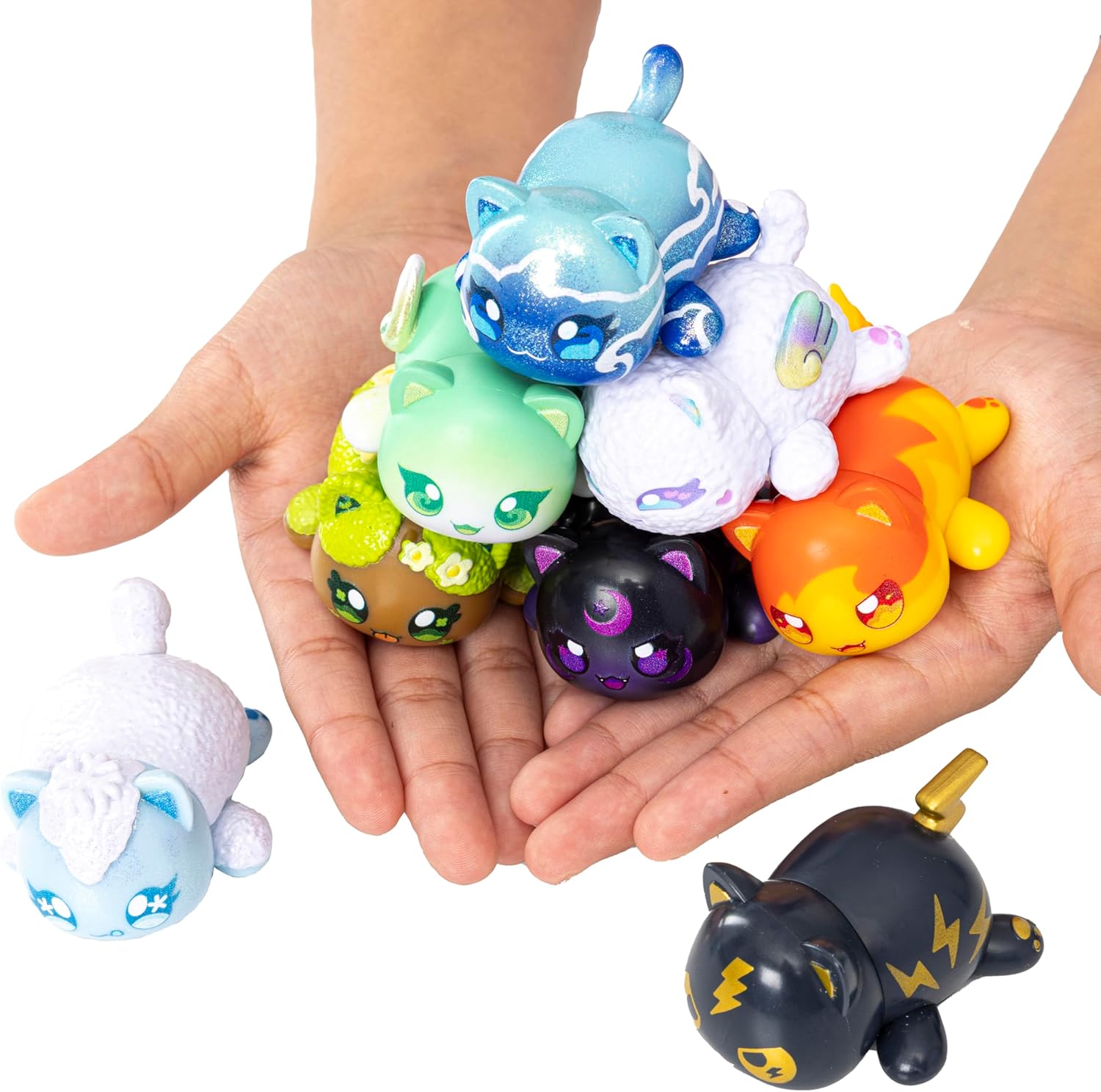 Aphmau MeeMeow Mystery Figures – Series 7; Blind Box, 1 of 8 Possible Elemental MeeMeows, Official Aphmau Merch
