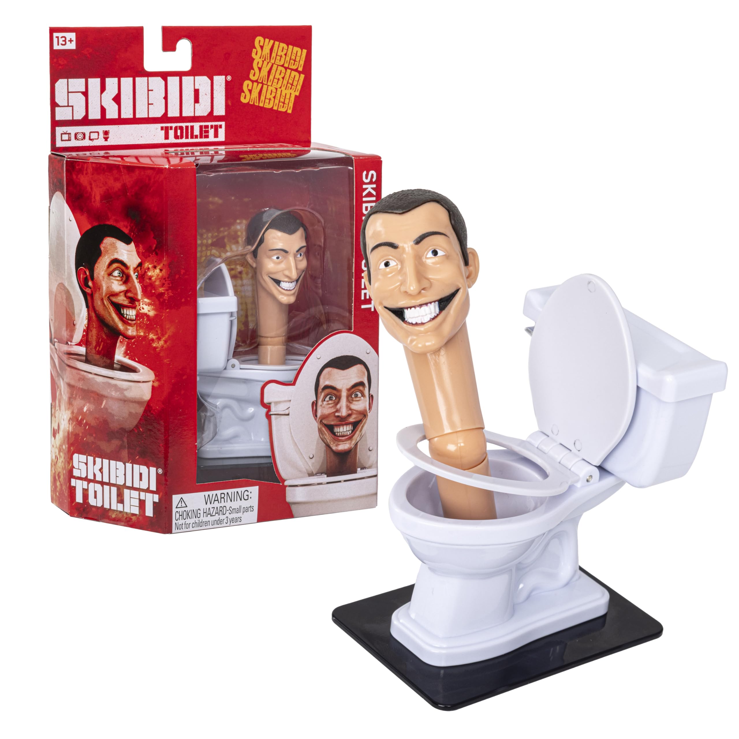 Skibidi Toilet Deluxe Figure Series 2 Collectable Figures, YouTube Animation Sensation, Officially Licensed Skibidi Toilet Merch, Likely White