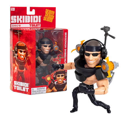 Skibidi Toilet Deluxe Berserker Mutant Figure Series 2 Collectable Figures, YouTube Animation Sensation, Officially Licensed Skibidi Toilet Merch
