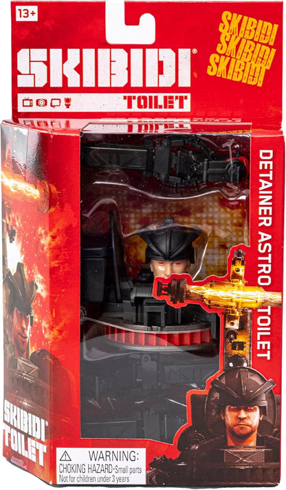 Skibidi Toilet Deluxe Detainer Astro Toilet Figure Series 2 Collectable Figures, YouTube Animation, Officially Licensed Skibidi Toilet Merch, Highly Likely Blue