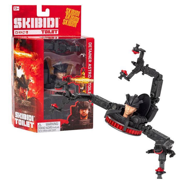 Skibidi Toilet Deluxe Detainer Astro Toilet Figure Series 2 Collectable Figures, YouTube Animation, Officially Licensed Skibidi Toilet Merch