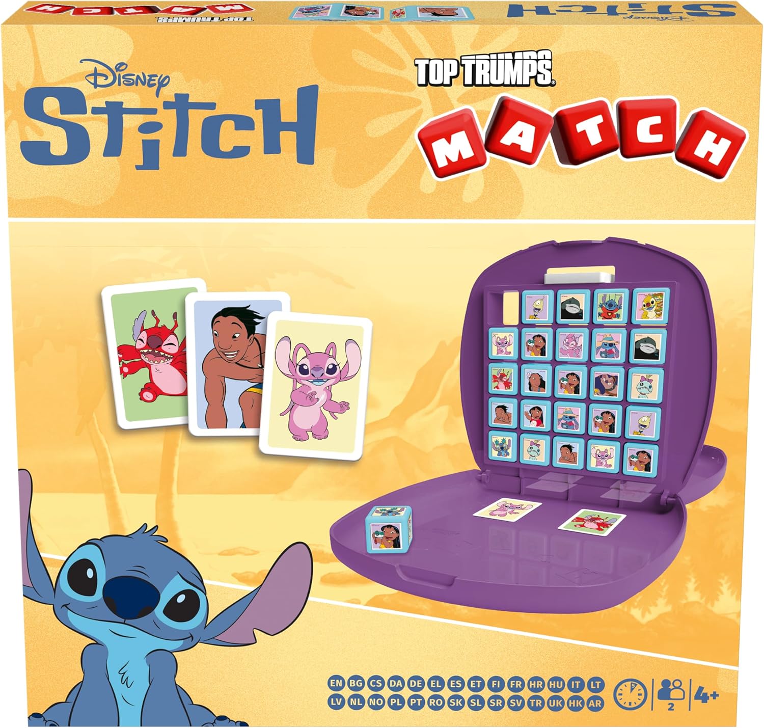 Top Trumps Stitch Match Board Game Play with your favourite characters including Stitch, Pleakley and David travel board game gift and toy for Boys and Girls Aged 4 plus