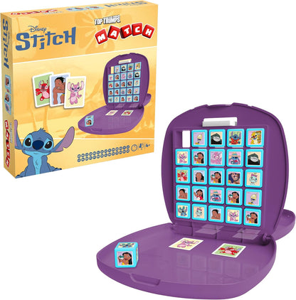Top Trumps Stitch Match Board Game Play with your favourite characters including Stitch, Pleakley and David travel board game gift and toy for Boys and Girls Aged 4 plus