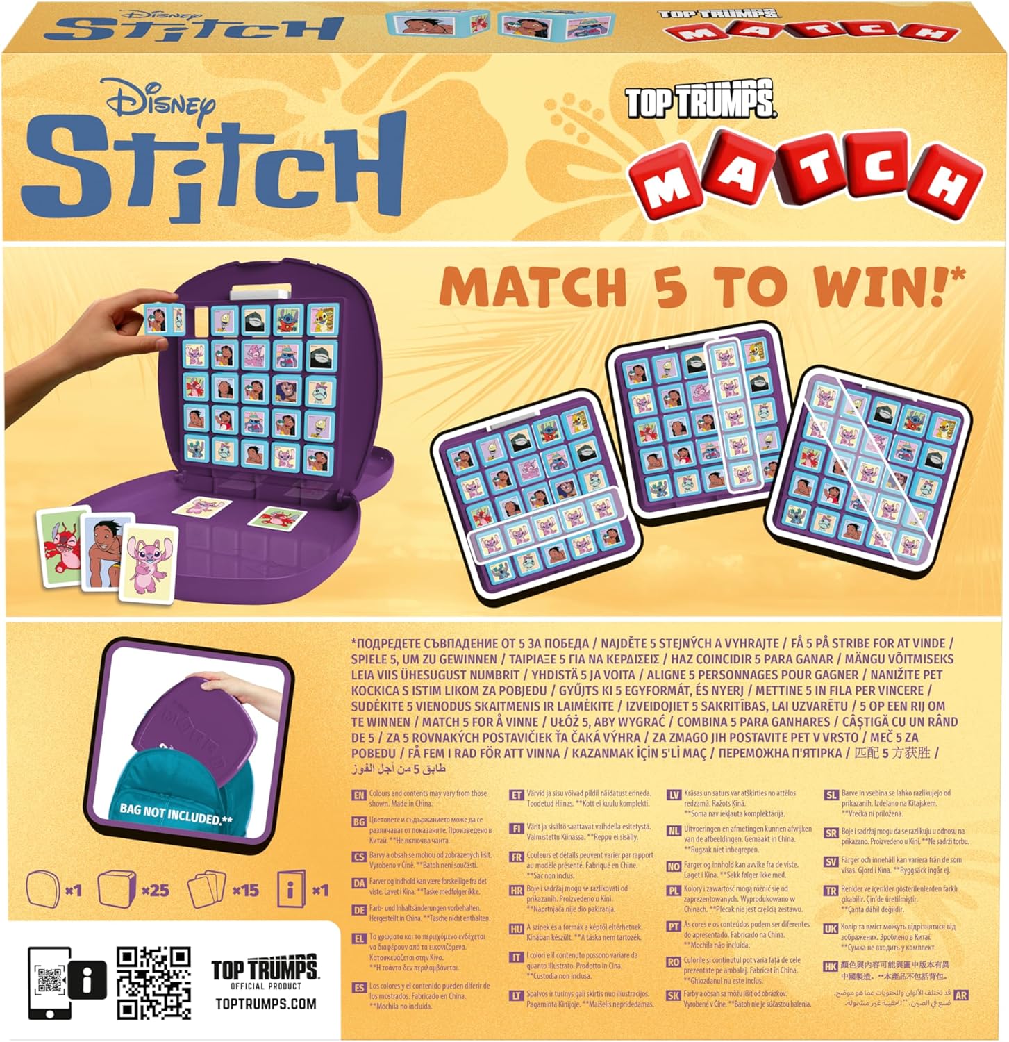 Top Trumps Stitch Match Board Game Play with your favourite characters including Stitch, Pleakley and David travel board game gift and toy for Boys and Girls Aged 4 plus