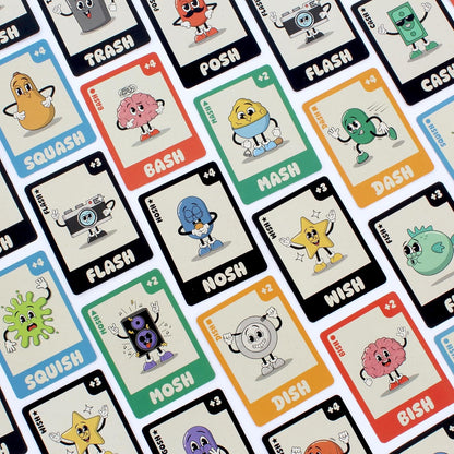 Ginger Fox Bish Bash Bosh Card Game | NEW 2025 | Fast-Paced Family Game | Quick to Learn, Party Fun for Kids, Teens & Adults | Ideal for 2–6 Players, Ages 8+