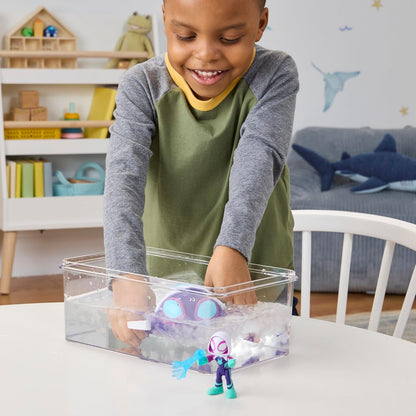 Spidey and his Amazing Friends Marvel Water-Webs Ghost Turtle, 3-Inch (7.6 CM) Toy Submarine & Action Figure, Super Hero Water Toys, Kids Ages 3+