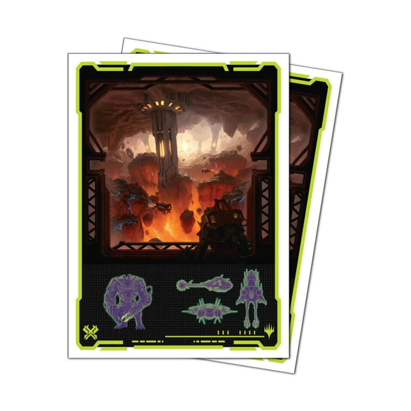 Ultra Pro - Magic: The Gathering - Edge of Eternities - 105ct Apex Deck Protector Sleeves - Red Mythic