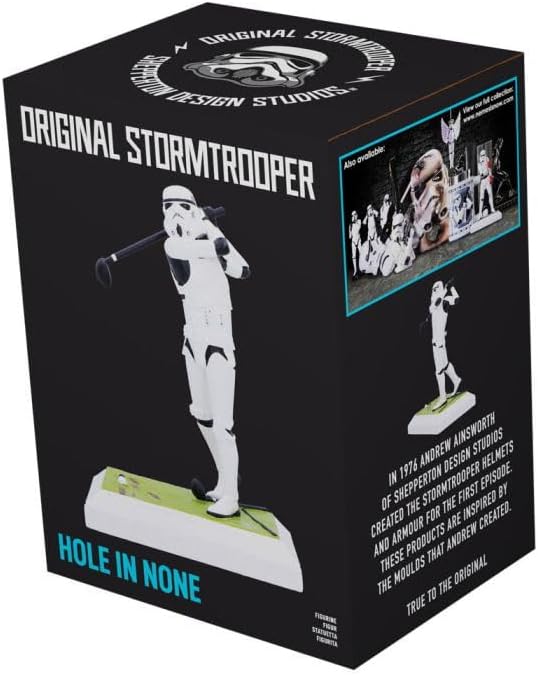 Nemesis Now Star Wars Stormtrooper Hole in None Statue - Officially Licensed Stormtrooper Golf Figurine, Hand Painted, Resin Collectible Pop Culture Décor, 16.5cm