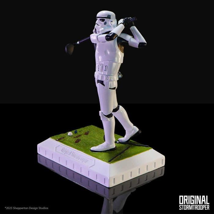Nemesis Now Star Wars Stormtrooper Hole in None Statue - Officially Licensed Stormtrooper Golf Figurine, Hand Painted, Resin Collectible Pop Culture Décor, 16.5cm
