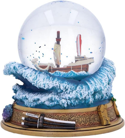 Nemesis Now One Piece Going Merry Snow Globe – Official Licensed Anime Collectible, Straw Hat Pirates Ship Display with Glitter Effect, Hand-Painted Detail, for Anime Fans and Collectors, 14cm