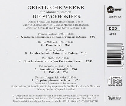 Geistliche Männerchorwerke