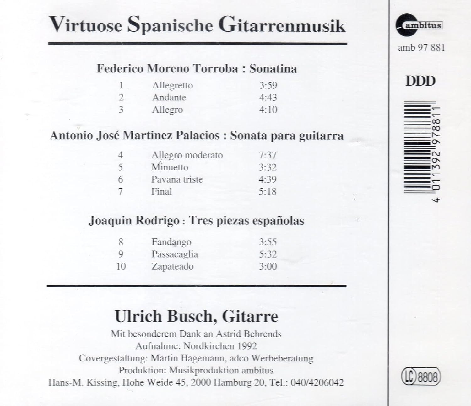 Spanische Gitarrenmusik