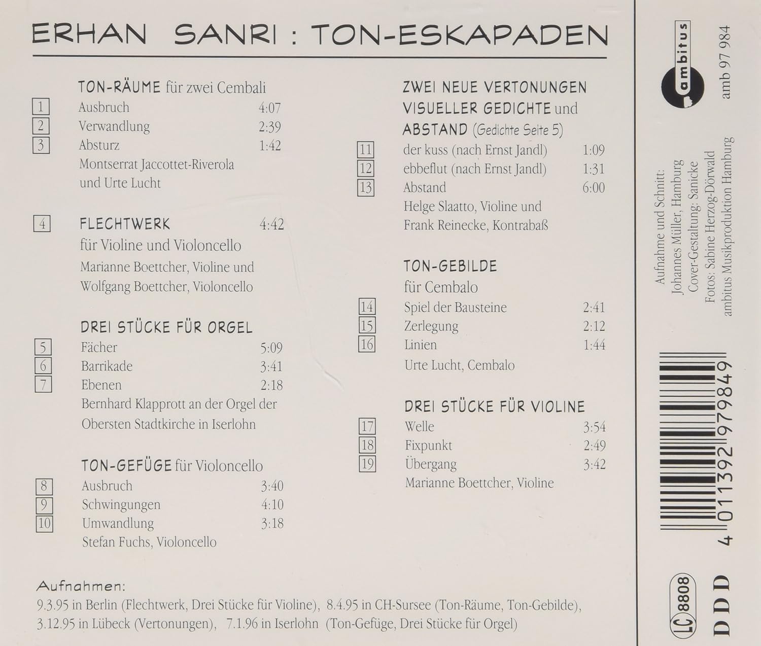 Sanri Ton-Eskapaden